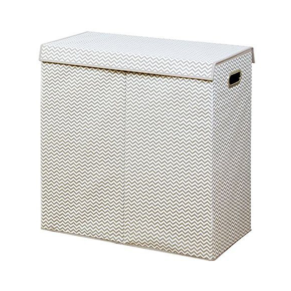 Custom Foldable Non Woven Cardboard Storage Cube Box with Dual Handles